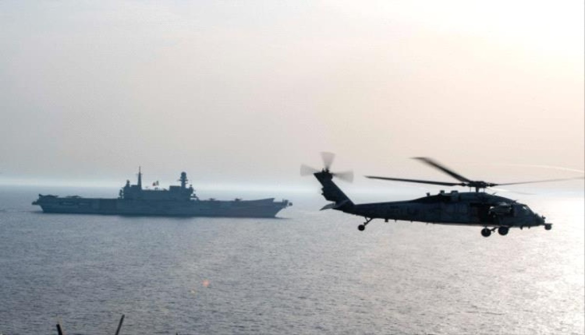 Intercepting a drone boat and three aircraft in the Red Sea