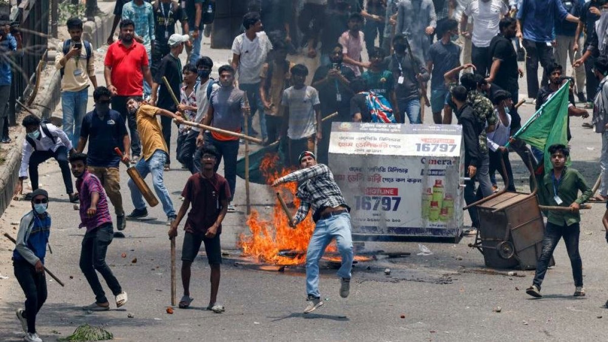 Anger is renewed in Bangladesh... and fire engulfs the television headquarters