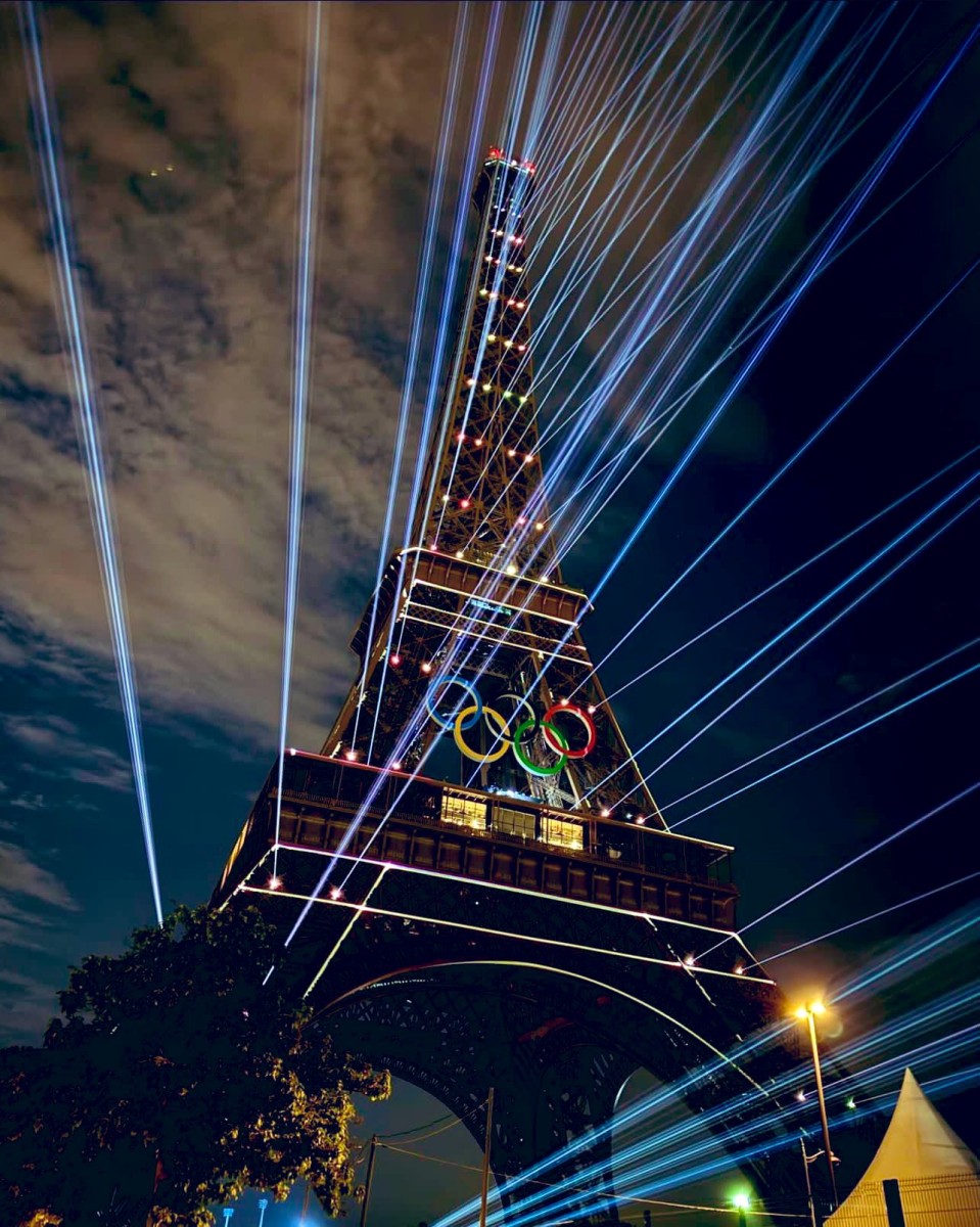 The opening ceremony of the Paris 2024 Olympics begins