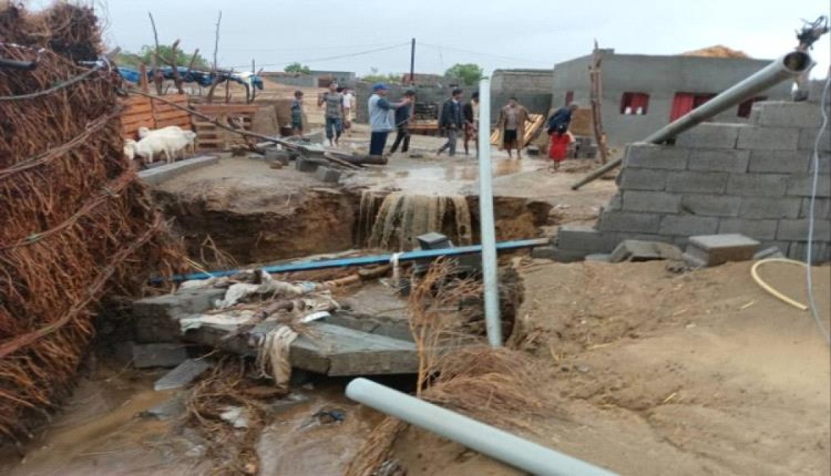 More than 5,000 displaced families were affected by floods in Hodeidah and Hajjah