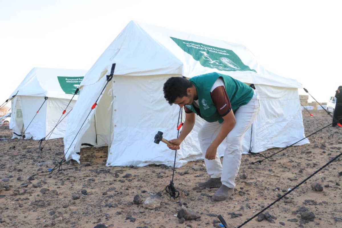 Emergency Saudi aid to relief those affected by floods in Marib