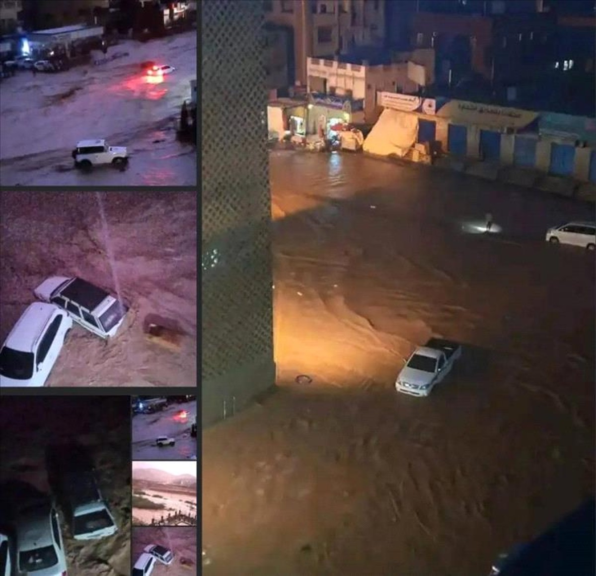 See the pictures...the floods that swept the streets of Mukalla