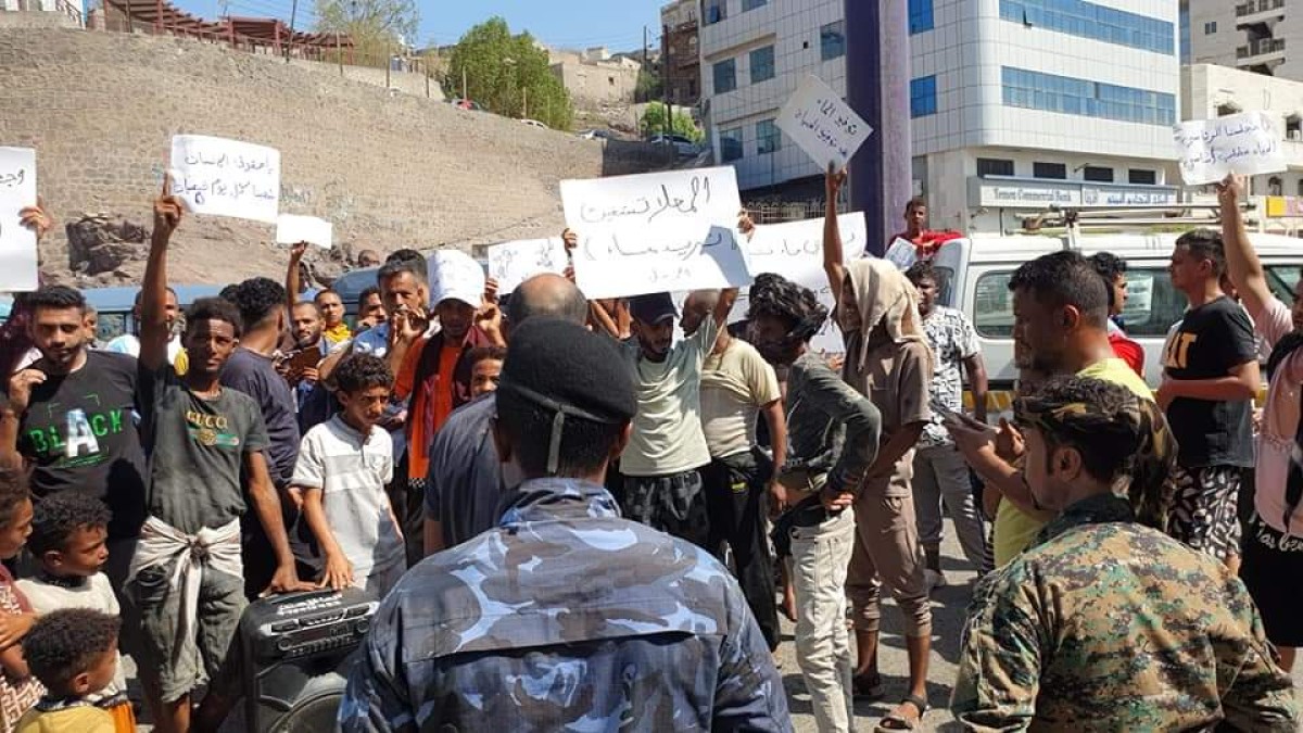 The water crisis is worsening in Aden... Popular protests demand urgent solutions