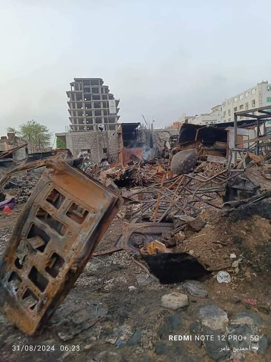 A security committee in Aden assesses the damage caused by the gas station explosion and decides to close 19 unsafe stations in Mansoura