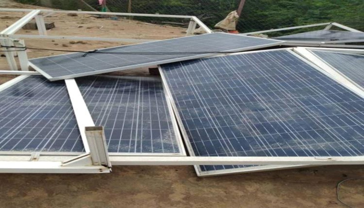 Major damage to the most important solar energy systems for a water project in Shabwa