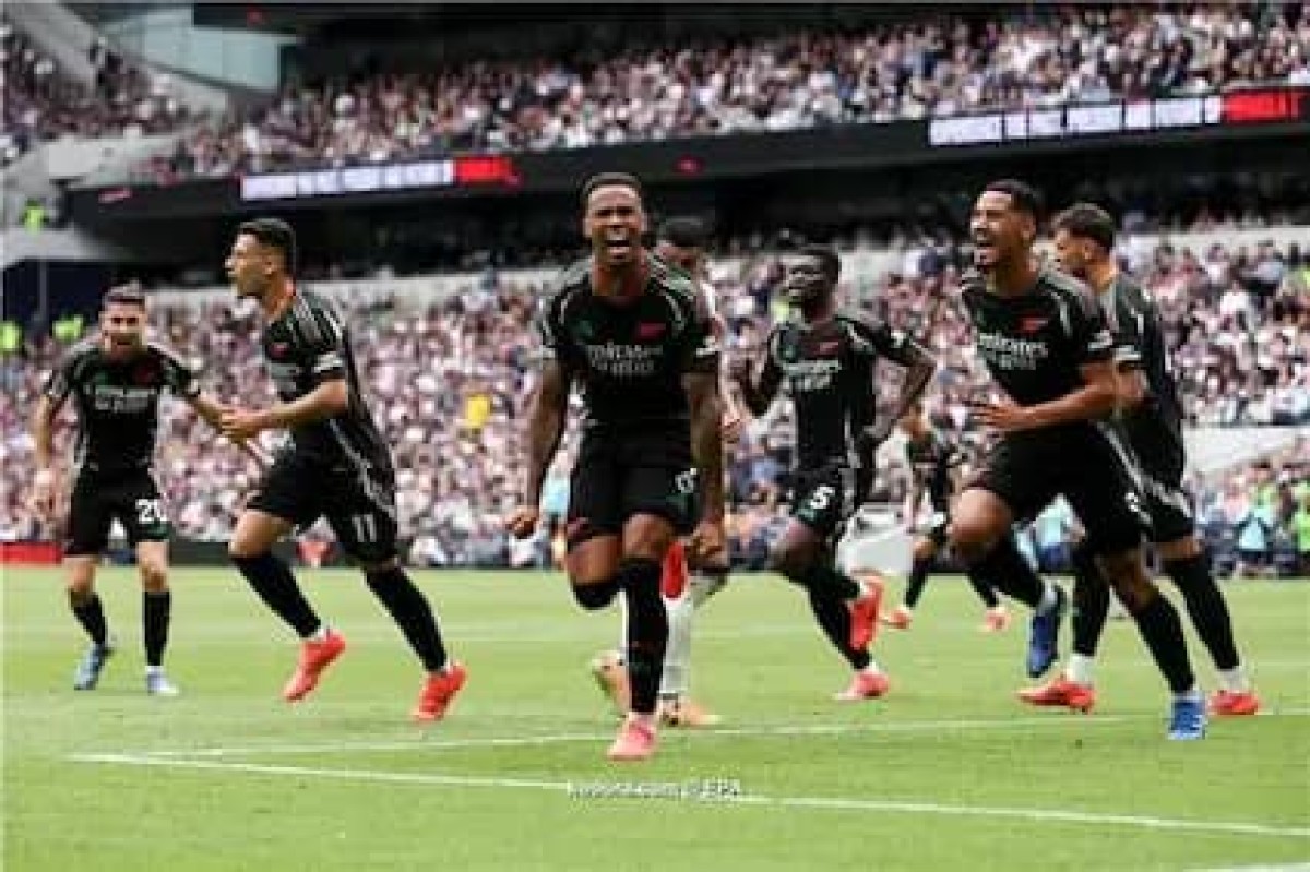 Arsenal wins the Tottenham derby with Gabriel's header