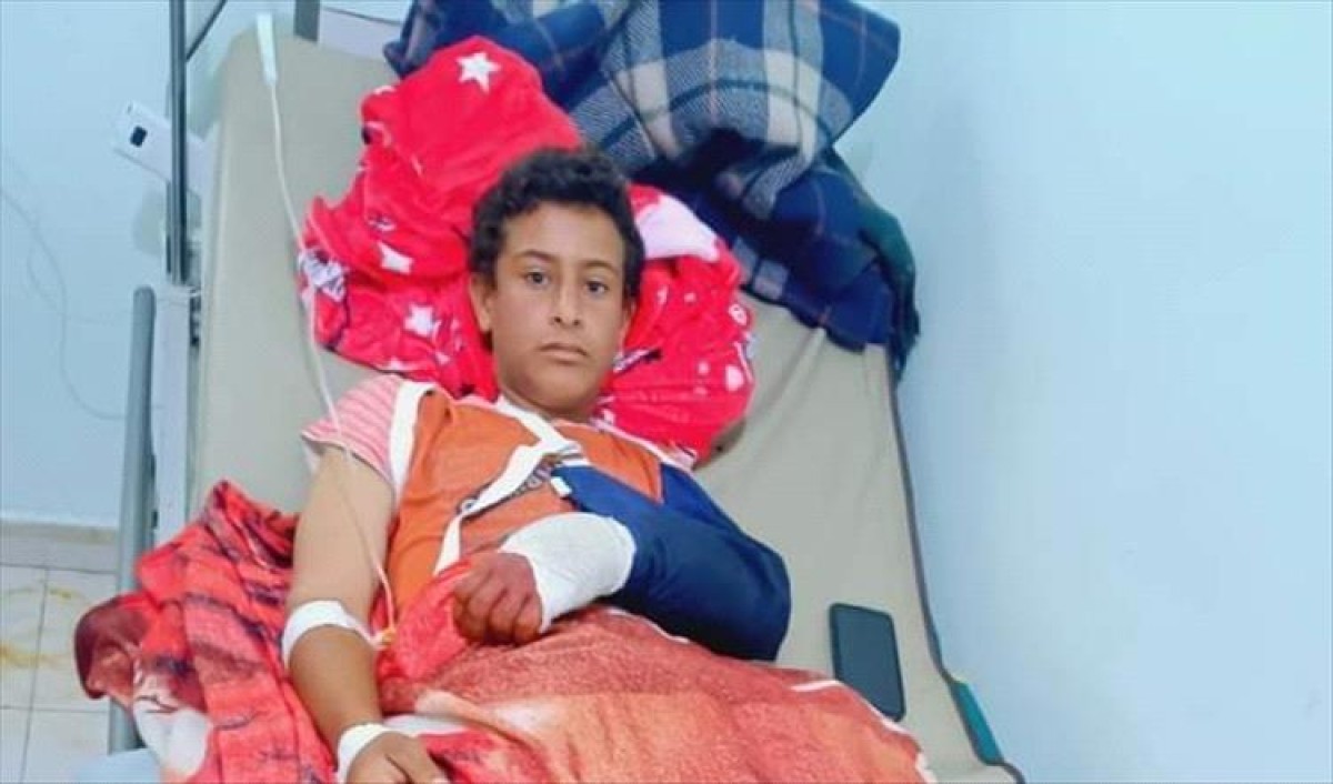 A child was injured as a result of Houthi bombing on an area in Lahj