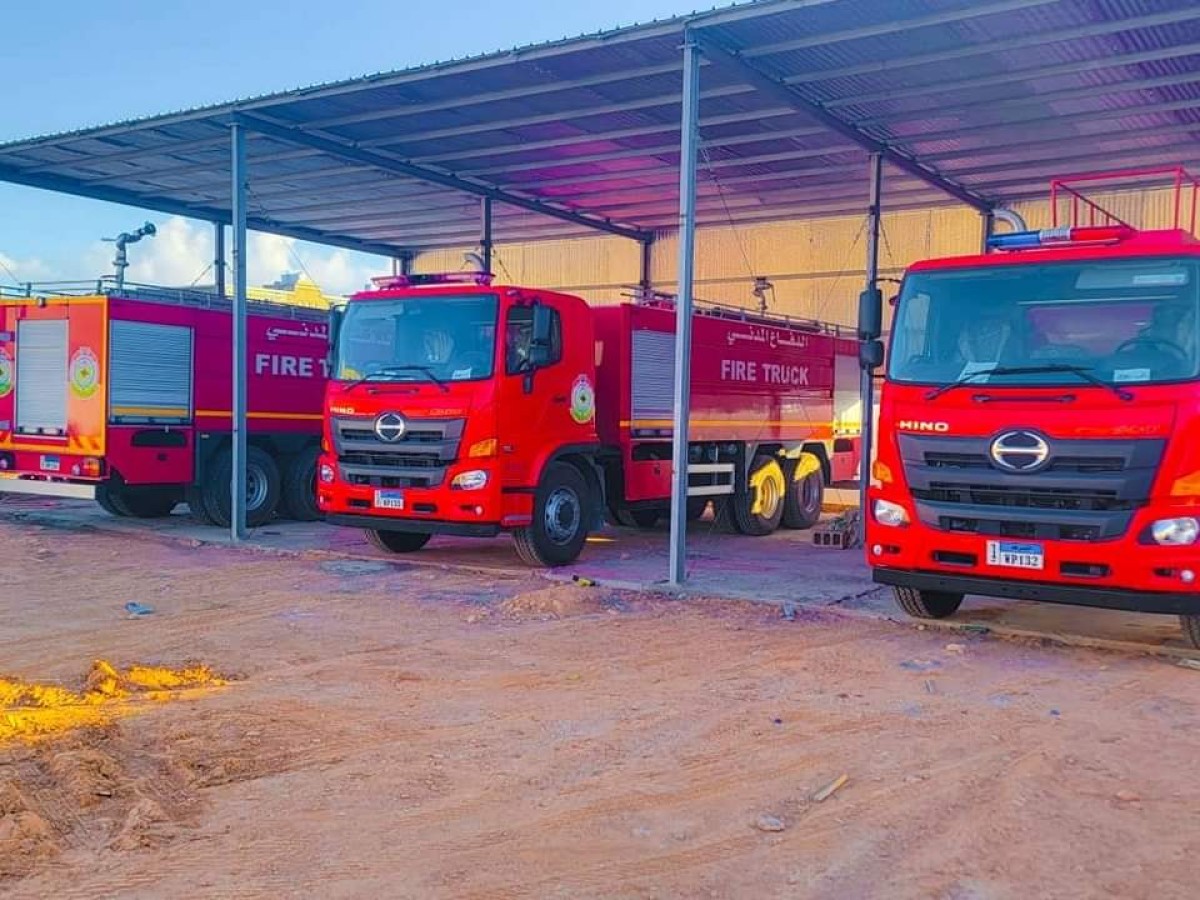 Shabwa security receives an integrated unit of modern and advanced fire engines