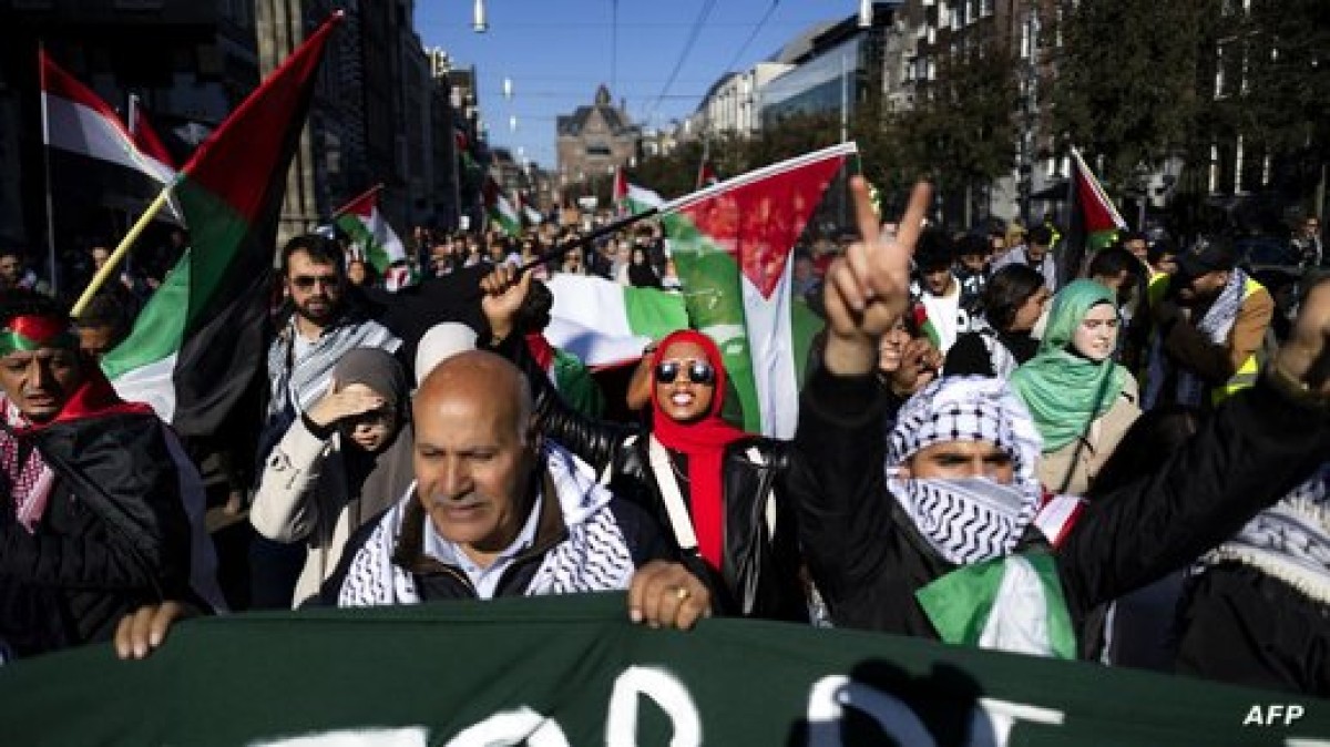 On the anniversary of the Gaza War... pro-Palestinian marches around the world