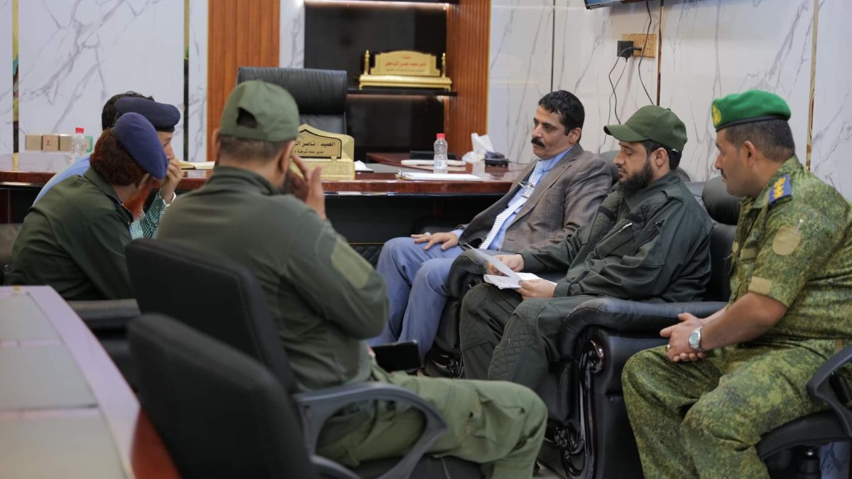 The Director of Lahj Security receives a delegation from the Criminal Prosecution Office on an inspection visit to the Central Prison and the fight against terrorism