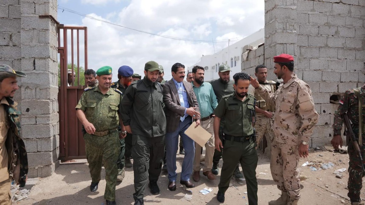 The Director of Lahj Security receives a delegation from the Criminal Prosecution Office on an inspection visit to the Central Prison and the fight against terrorism