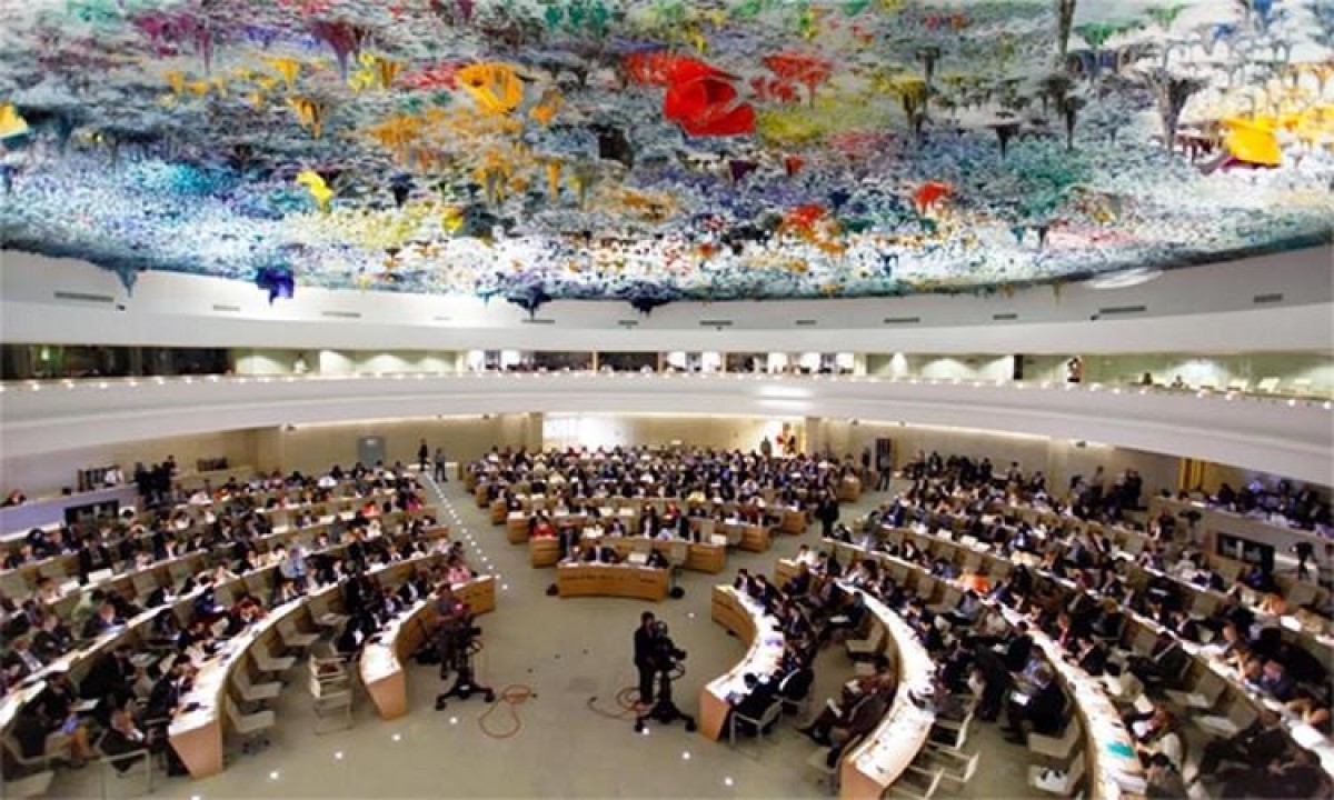 The Human Rights Council adopts a resolution submitted by the UAE on Yemen