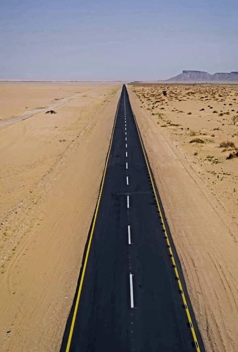 Completion of the work of the fourth section of the Ataq - Al-Abr road