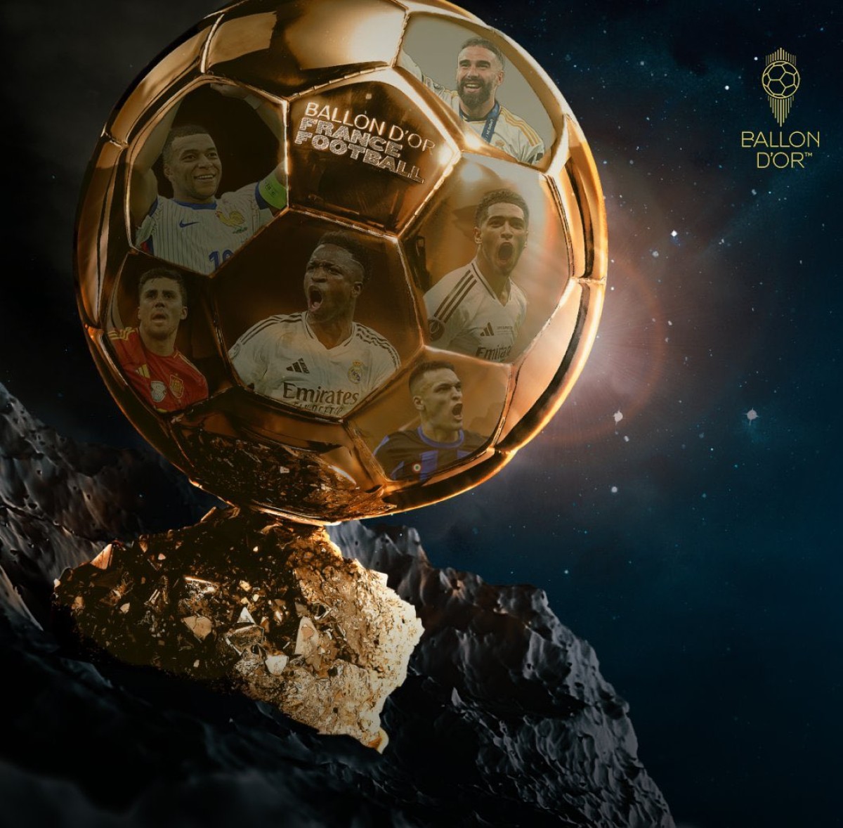 What are the channels broadcasting the 2024 Golden Ball ceremony?