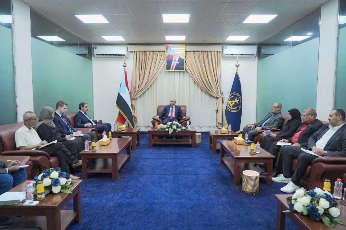 The Acting President of the Southern Transitional Council receives the Deputy UN Envoy in Aden