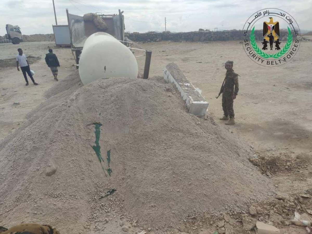 A young belt thwarts the operation to smuggle a gas tank from Houthi-controlled areas