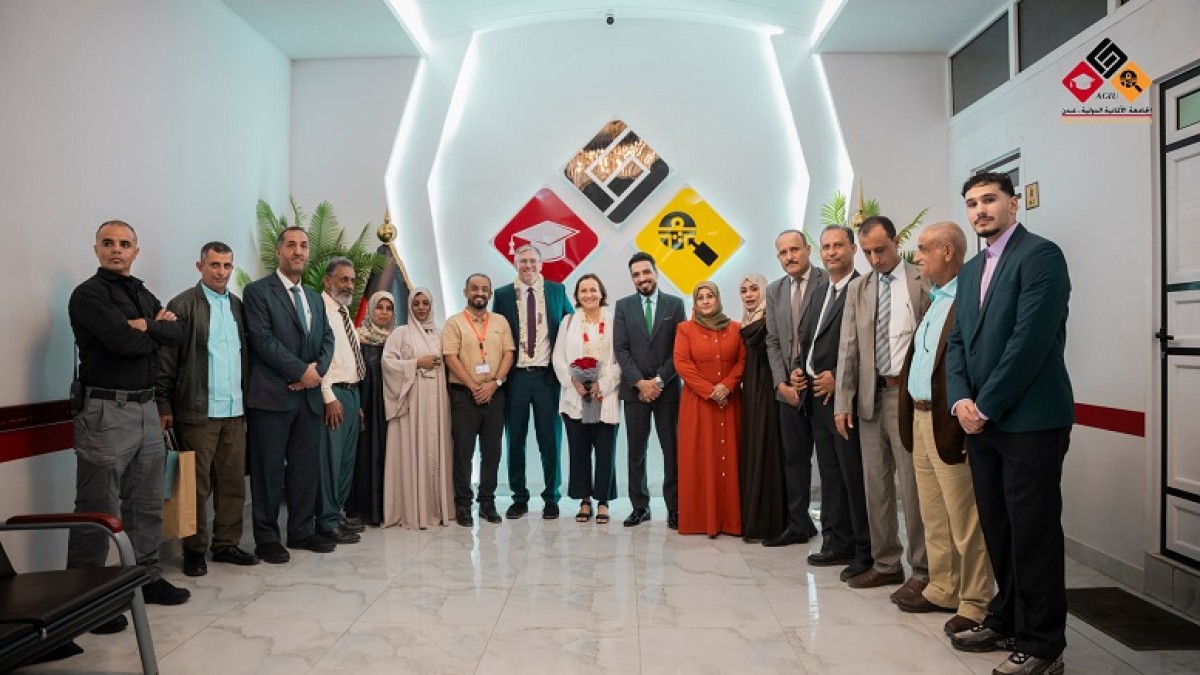 A delegation from the German Embassy visits the German International University in Aden