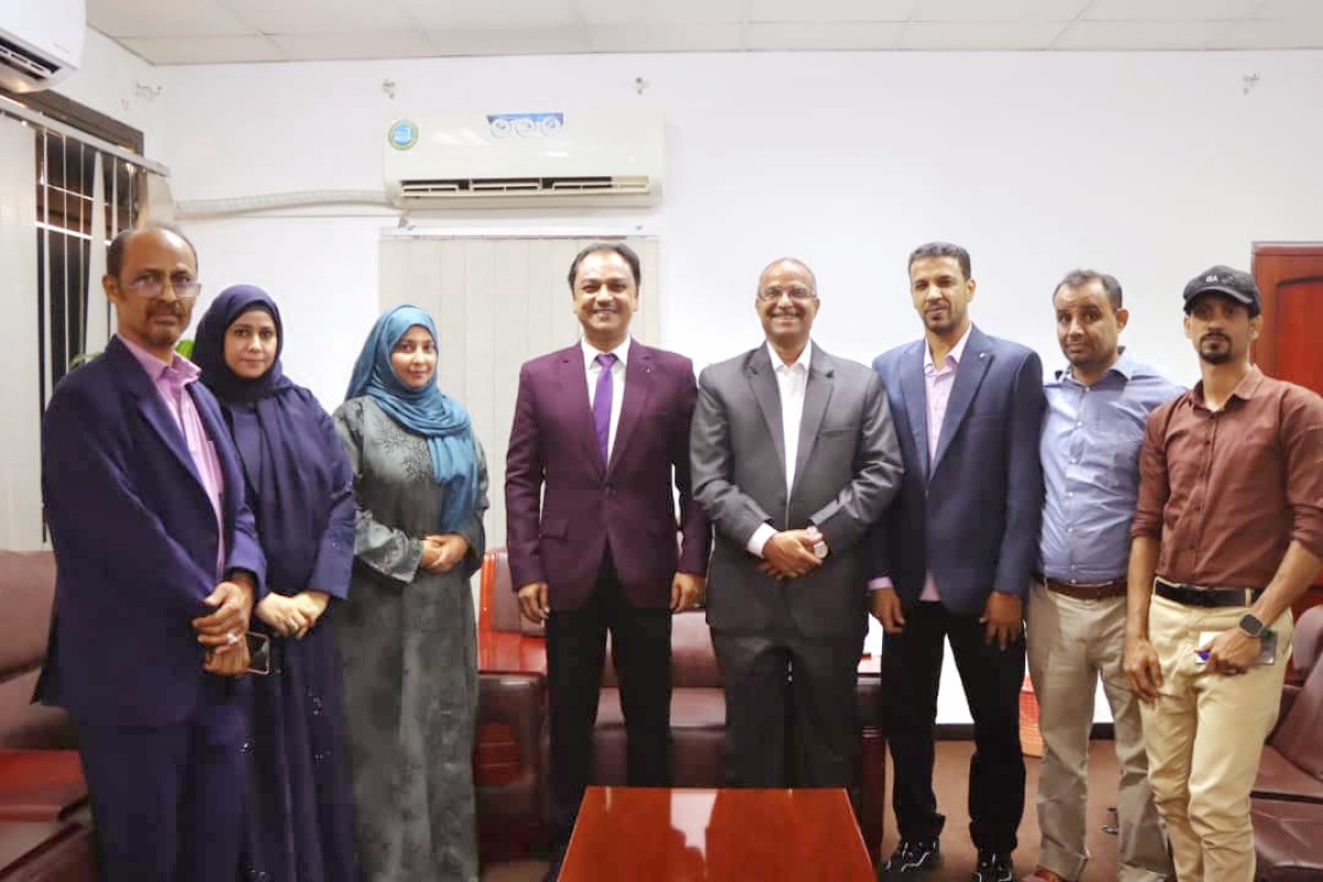 Minister Al -Zaouri meets a member of the Southern Transitional Council, Fadi Ba'oom