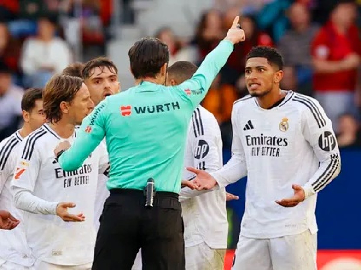 Real Madrid war with the referees is exacerbated after its draw with Osasuna