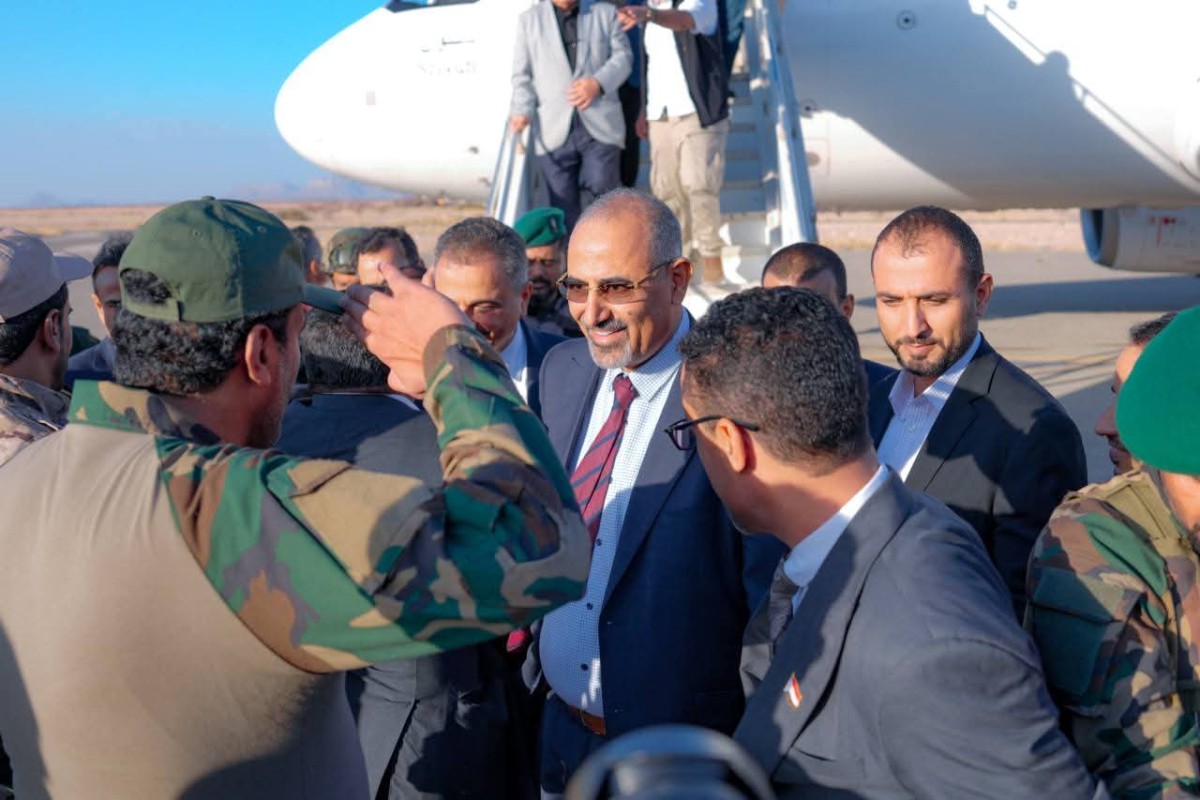 Al -Zubaidi arrives in Shabwa and officially launches work at Ataq Airport