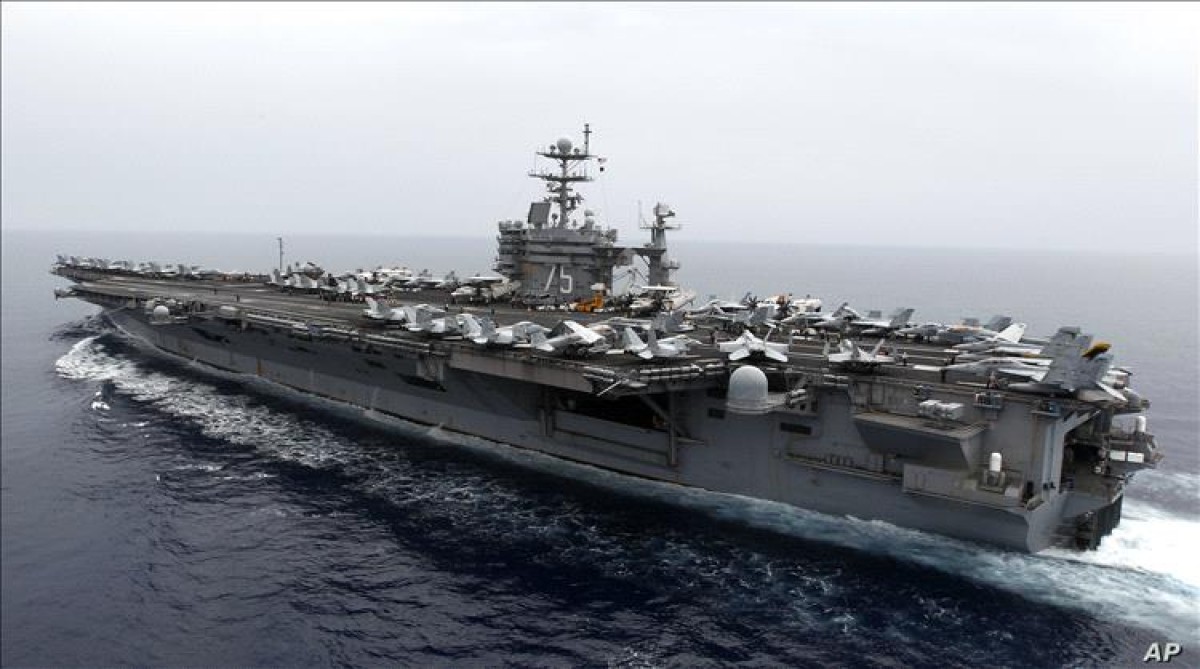 The American aircraft carrier "Harry S Truman" leaves the Red Sea