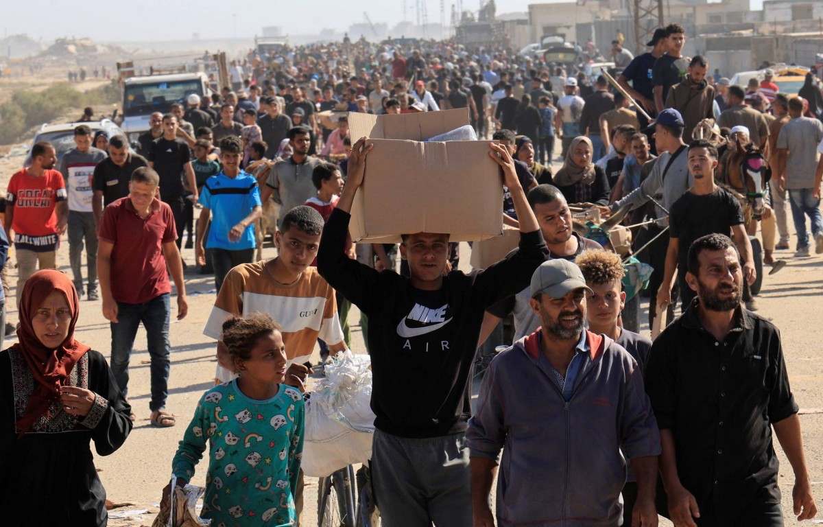 "Chaos" and "shooting" with the distribution of "Gaza relief" aid to the Palestinians