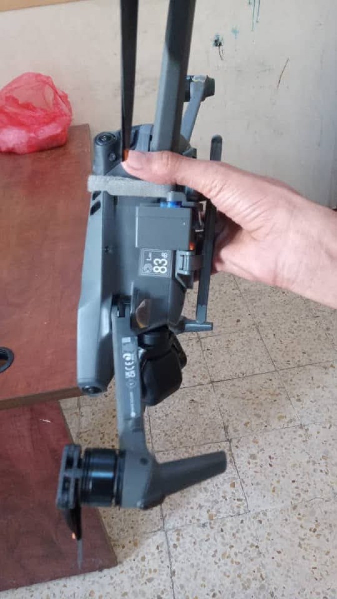 The forces of the First Brigade support and support for a drone, which tried to bomb the brigade's sites in Al -Mahfid Abyan