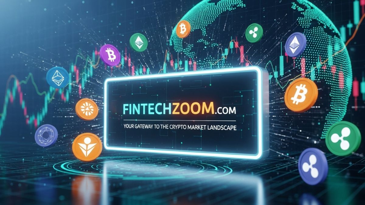 Create me an image about this Exploring fintechzoom.com crypto market: Your Gateway to the Crypto Market Landscape